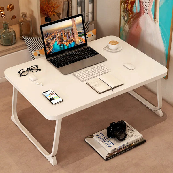 Portable Foldable Laptop Table | Plastic Study Desk Stand for Bed & Couch