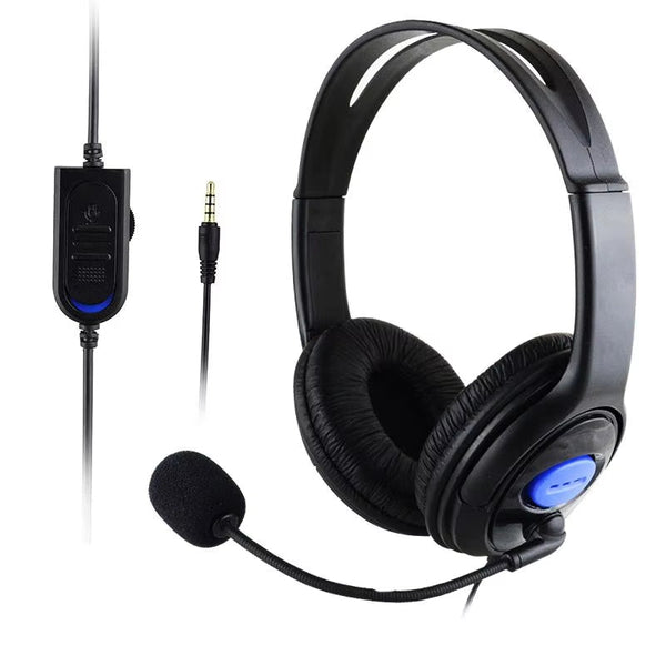 P4-890 Stereo Gaming Headset | Wired 3.5mm Headphones with Mic for PS4/PC/Laptop